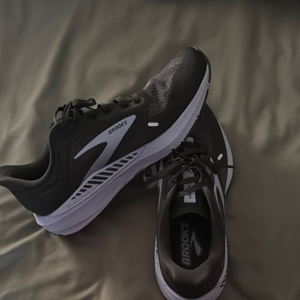 Brooks Black and White Running Shoes